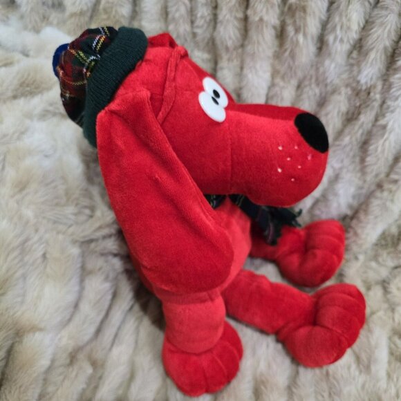 JINGLE Big Red DOG VINTAGE MACY'S COMMONWEALTH 24" CHRISTMAS PLUSH - Picture 4 of 5
